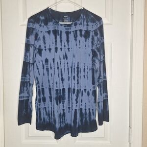 Pure Jill Long-Sleeve Shirttail Tee Size Medium